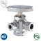Thrifco Plumbing 1/2 Inch FIP x 1/2 Inch Comp x 3/8 Inch Comp Multi Turn Brass Angle Stop 4405593 - alternate 1